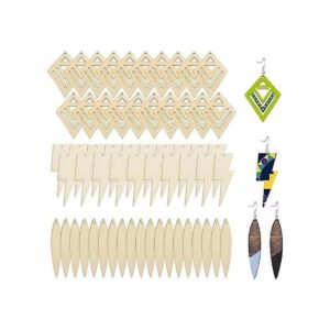 60 piezas pendientes de madera sin terminar en blanco_1