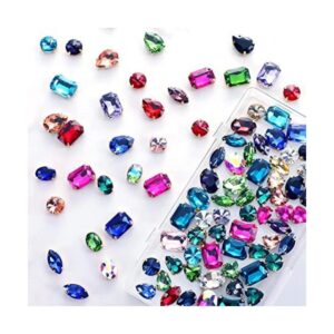 60 piezas para coser en pedrería de forma mixta con parte