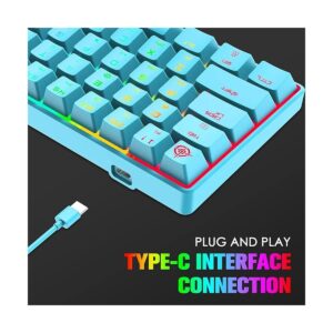 60 RGB Mini teclado mecánico para juegos portátil 68