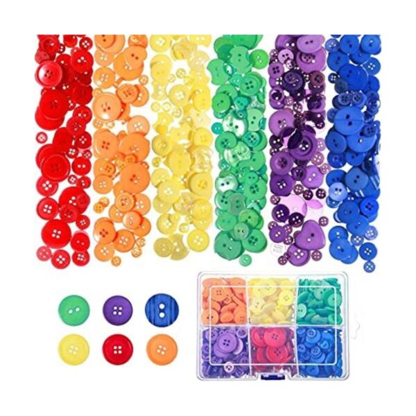 600 botones multicolores para manualidades coser botones