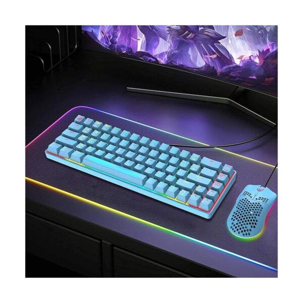 60 RGB Mini teclado mecánico para juegos portátil 68
