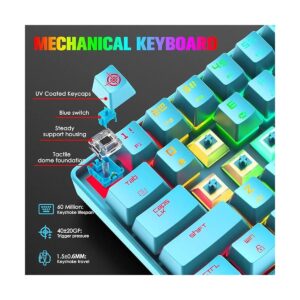 60 RGB Mini teclado mecánico para juegos portátil 68