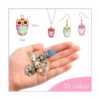 62 dijes de esmalte de búho de Halloween para hacer joyas