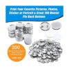 600 piezas de suministros para hacer botones en blanco