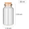 64 botellas de vidrio con tapones de corcho de 1.0 fl oz_2