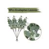 64 globos artificiales de hojas de eucalipto verde salvia