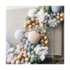 64 globos artificiales de hojas de eucalipto verde salvia