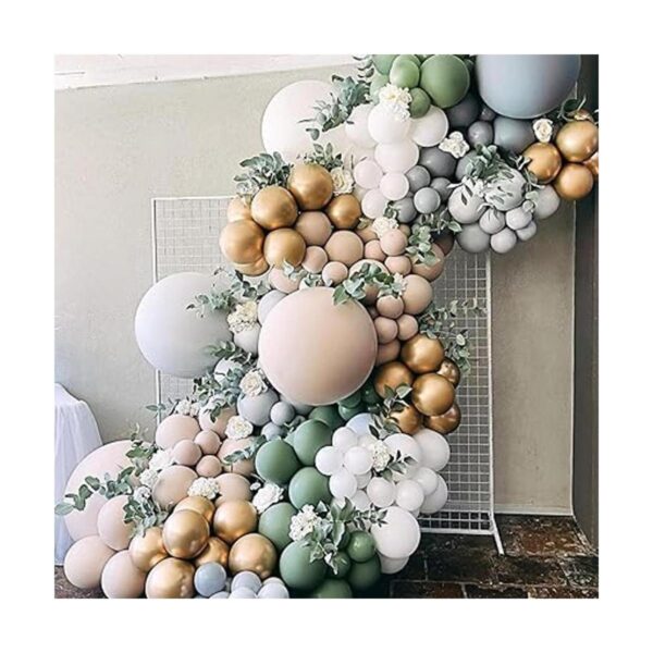 64 globos artificiales de hojas de eucalipto verde salvia