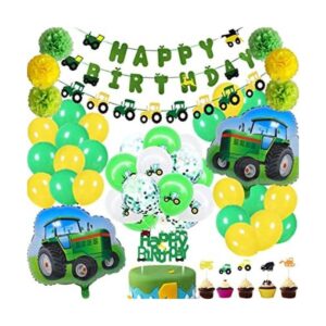 68 piezas de decoraciones temáticas de tractor de granja