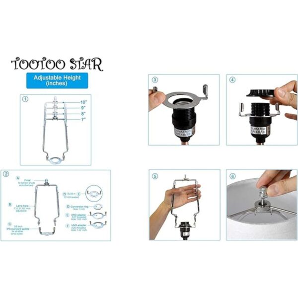 7 8 9 10 pulgadas TooToo Star Soporte de arpa para_4