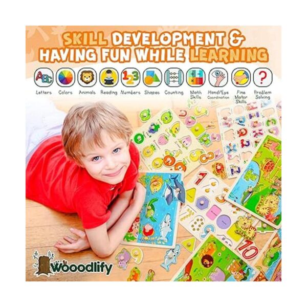 7 Pack Wooden Puzzles for Toddlers 2 3 4 5 Years Old 7_4