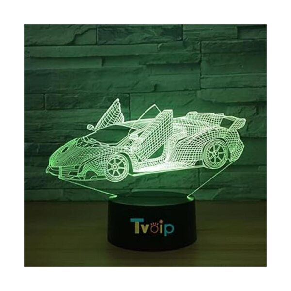 7 color cambiante noche lámpara 3D atmósfera luz 3D_2