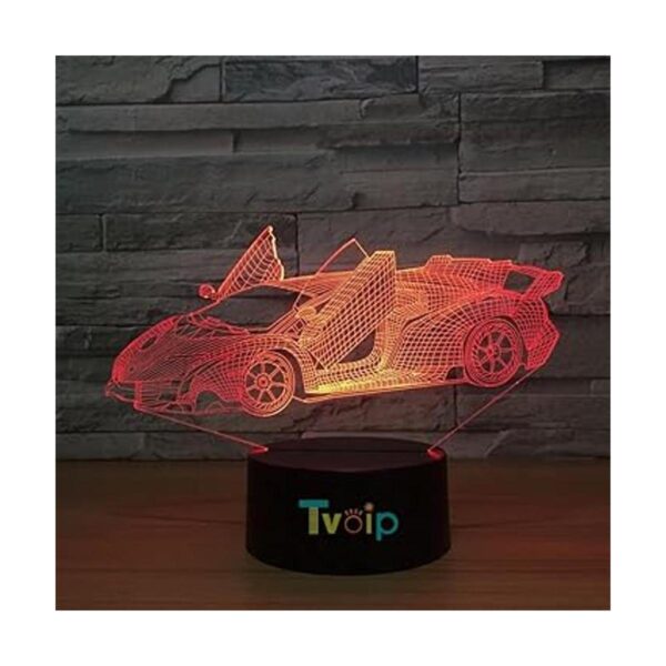 7 color cambiante noche lámpara 3D atmósfera luz 3D_4