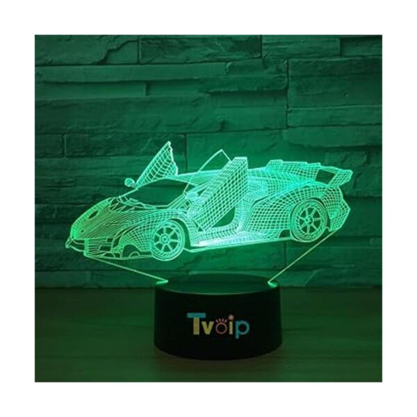 7 color cambiante noche lámpara 3D atmósfera luz 3D_6