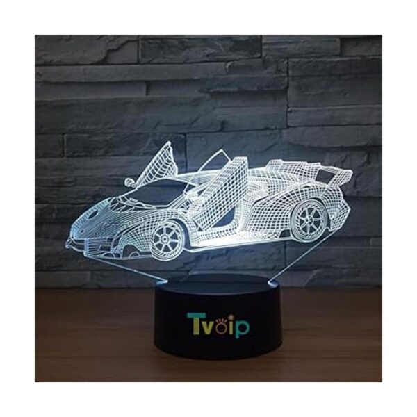 7 color cambiante noche lámpara 3D atmósfera luz 3D_3