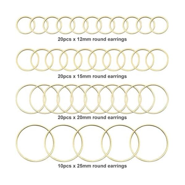 70 aretes de aro con cuentas para encontrar aretes