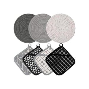 7 soportes cuadrados para ollas lavables resistentes al