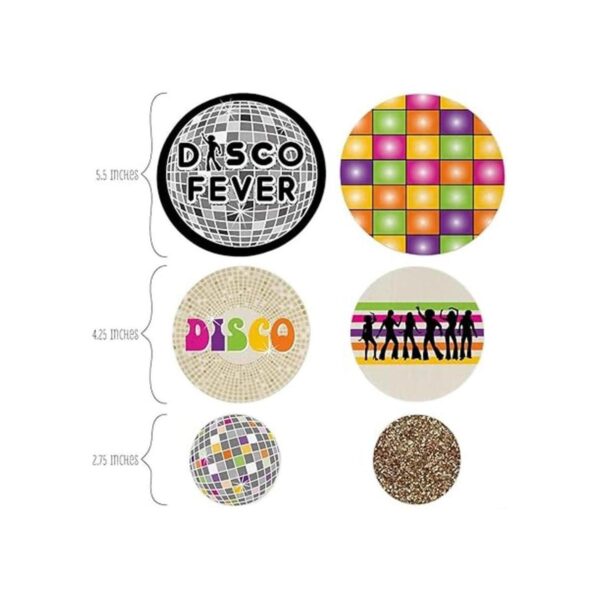 70 s Disco 1970s Fiesta gigante Círculo Confeti Disco_2
