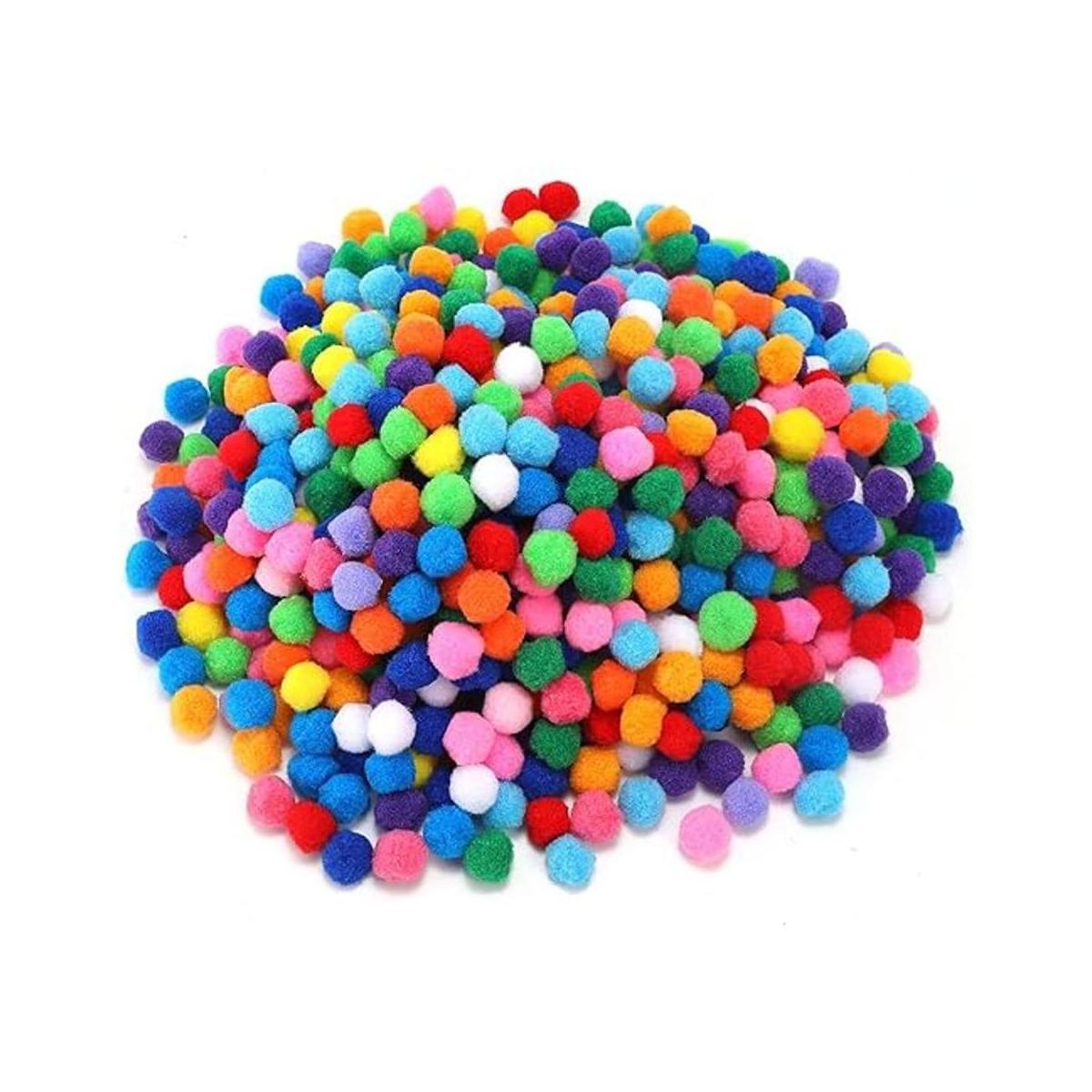 700 pompones surtidos de 1 pulgada para artes y