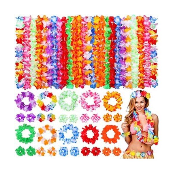 70 unidades de leis hawaiana a granel Luau decoraciones de