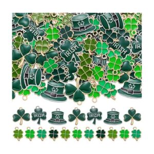72 colgantes de trébol del día de San Patricio surtido de