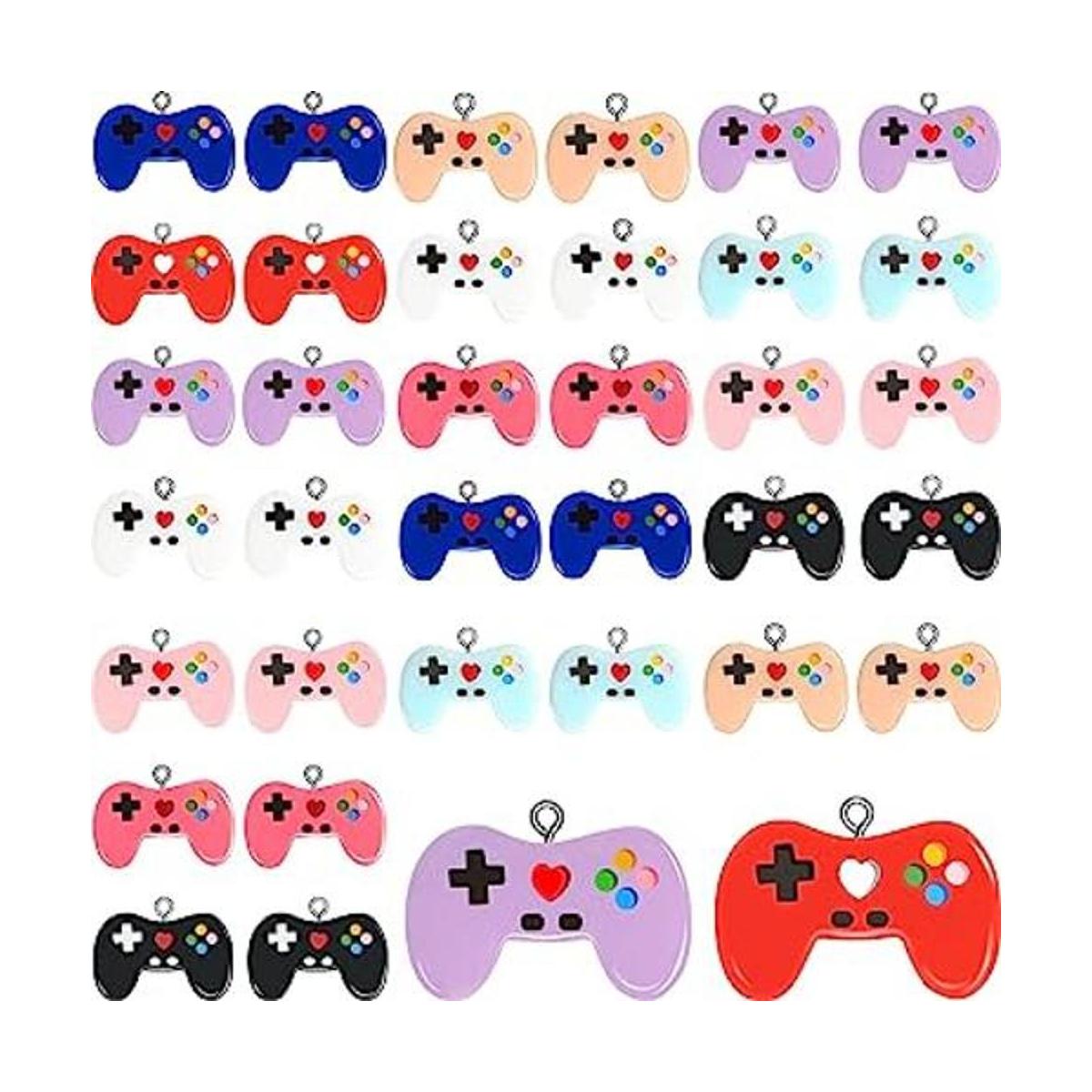 72 piezas de dijes de controlador de videojuegos
