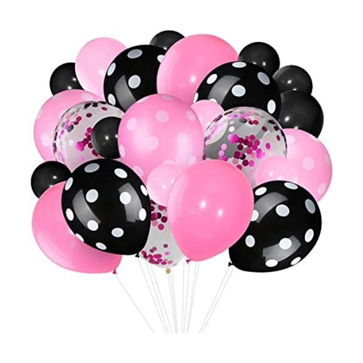 75 globos de color ratón globos de confeti globos de