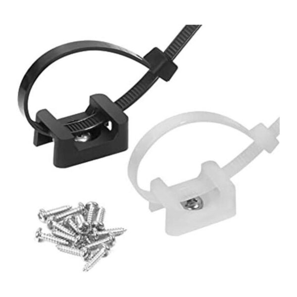 75 bridas de cable tipo silla de montar con bridas de