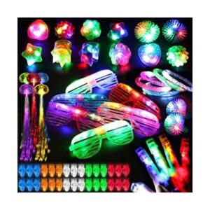 78 piezas de juguetes con luz LED para fiestas que brillan_1