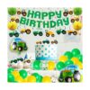 76 suministros de fiesta con temática de tractor verde con_6