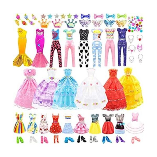 75 piezas de ropa de muñeca y accesorios kit de diseño de_1