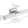 7Degobii Lámpara de tocador de baño 16 pulgadas 8 W_3