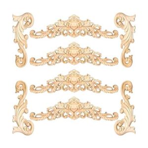 8 apliques de madera apliques decorativos de madera para
