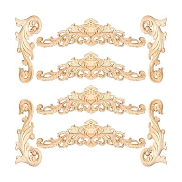 8 apliques de madera apliques decorativos de madera para