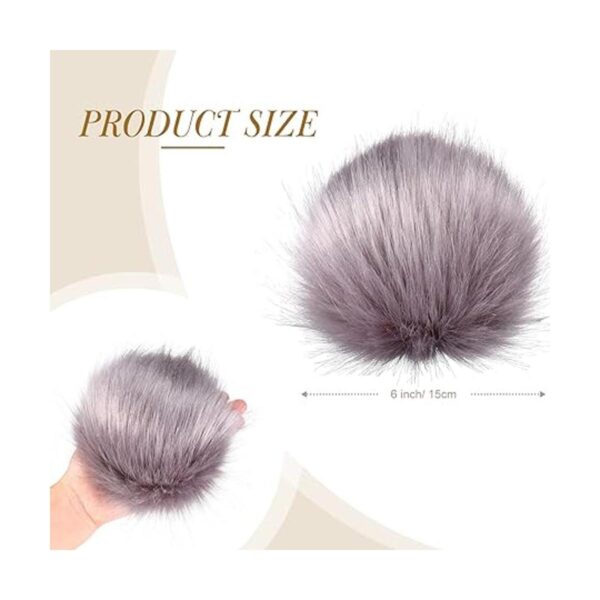 8 bolas grandes de 6 pulgadas de pelo para sombreros bola