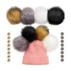 8 bolas grandes de 6 pulgadas de pelo para sombreros bola