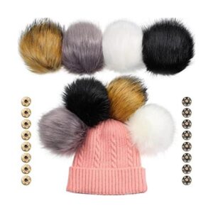 8 bolas grandes de 6 pulgadas de pelo para sombreros bola