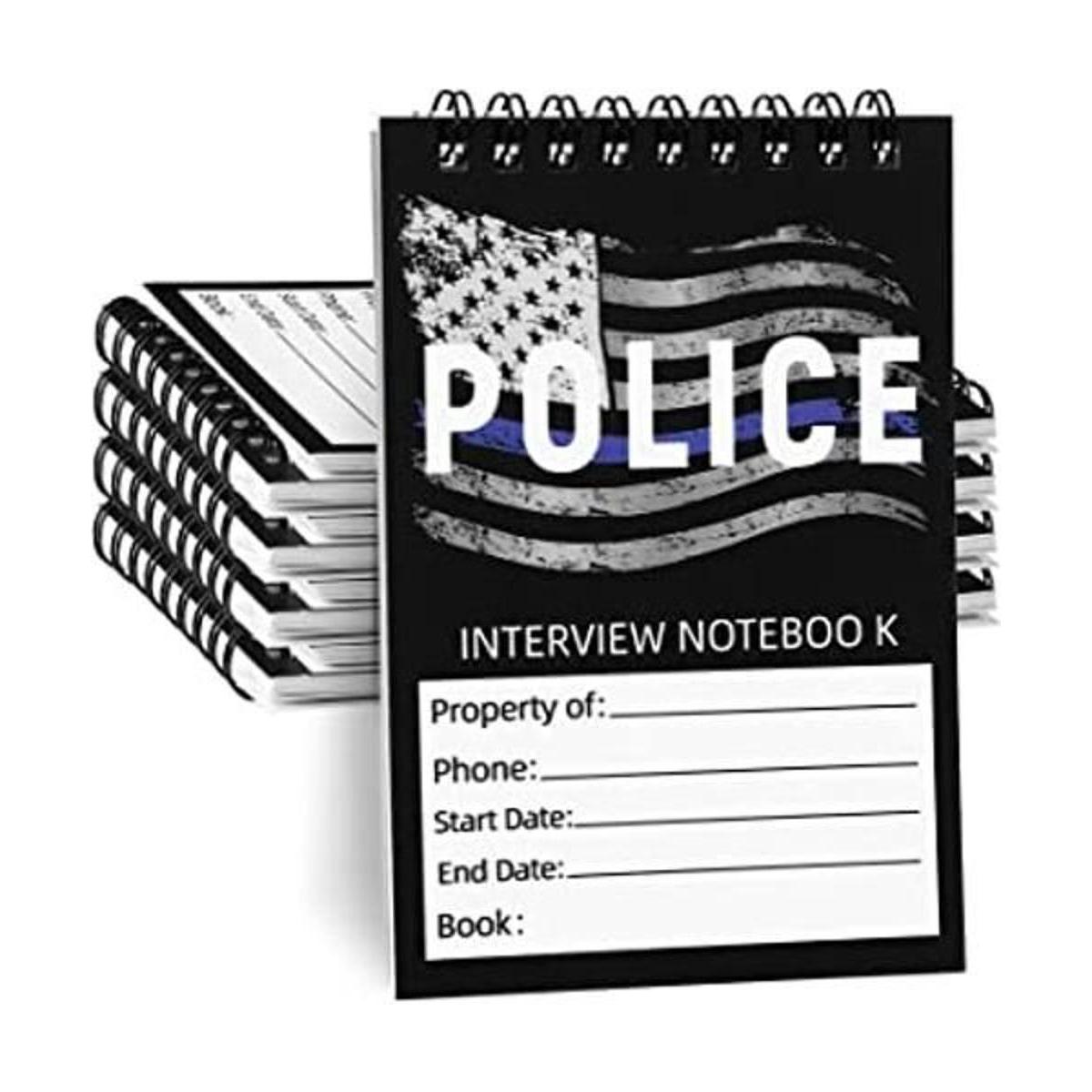 8 bloc de notas de policía informe de incidentes