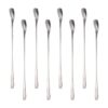 8 agitadores de café de acero inoxidable cucharas de
