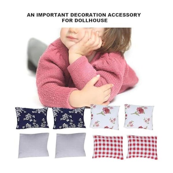 8 cojines de almohada simulados en miniatura 112 para