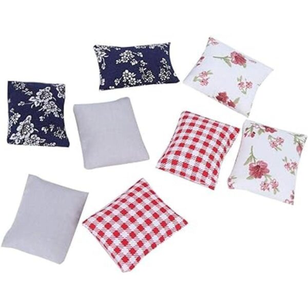 8 cojines de almohada simulados en miniatura 112 para
