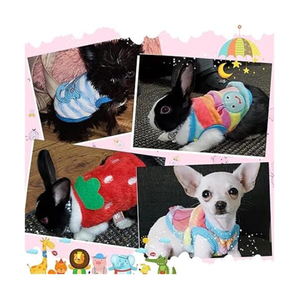 8 camisas cálidas para mascotas ropa para perro conejo