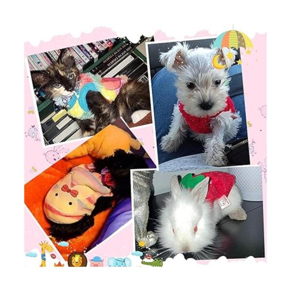 8 camisas cálidas para mascotas ropa para perro conejo