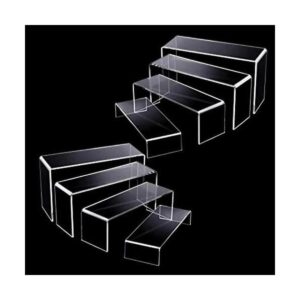 8 elevadores acrílicos soporte de exhibición rectangular_1