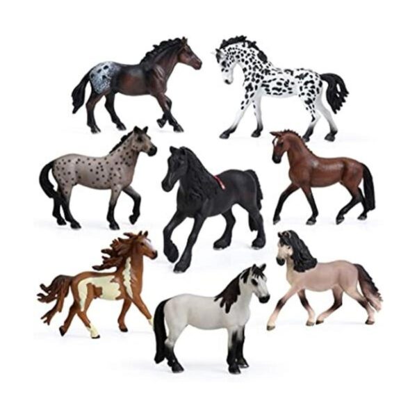 8 figuras de juguete de caballo grande y semental figuras_1