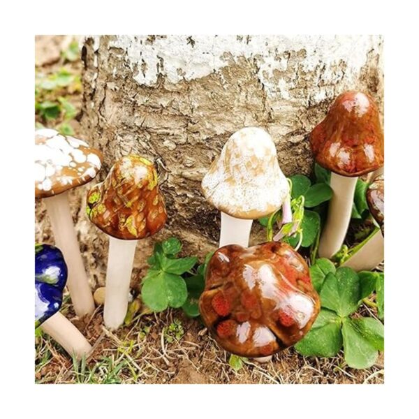 8 estatuas de hongos patios interiores y exteriores