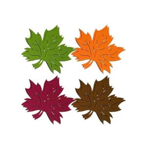 8 manteles individuales de hojas de arce de otoño cosecha_1