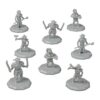 8 mini figuras de fantasía pintables todos los diseños_1