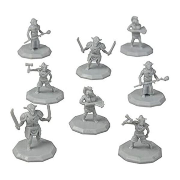 8 mini figuras de fantasía pintables todos los diseños_1