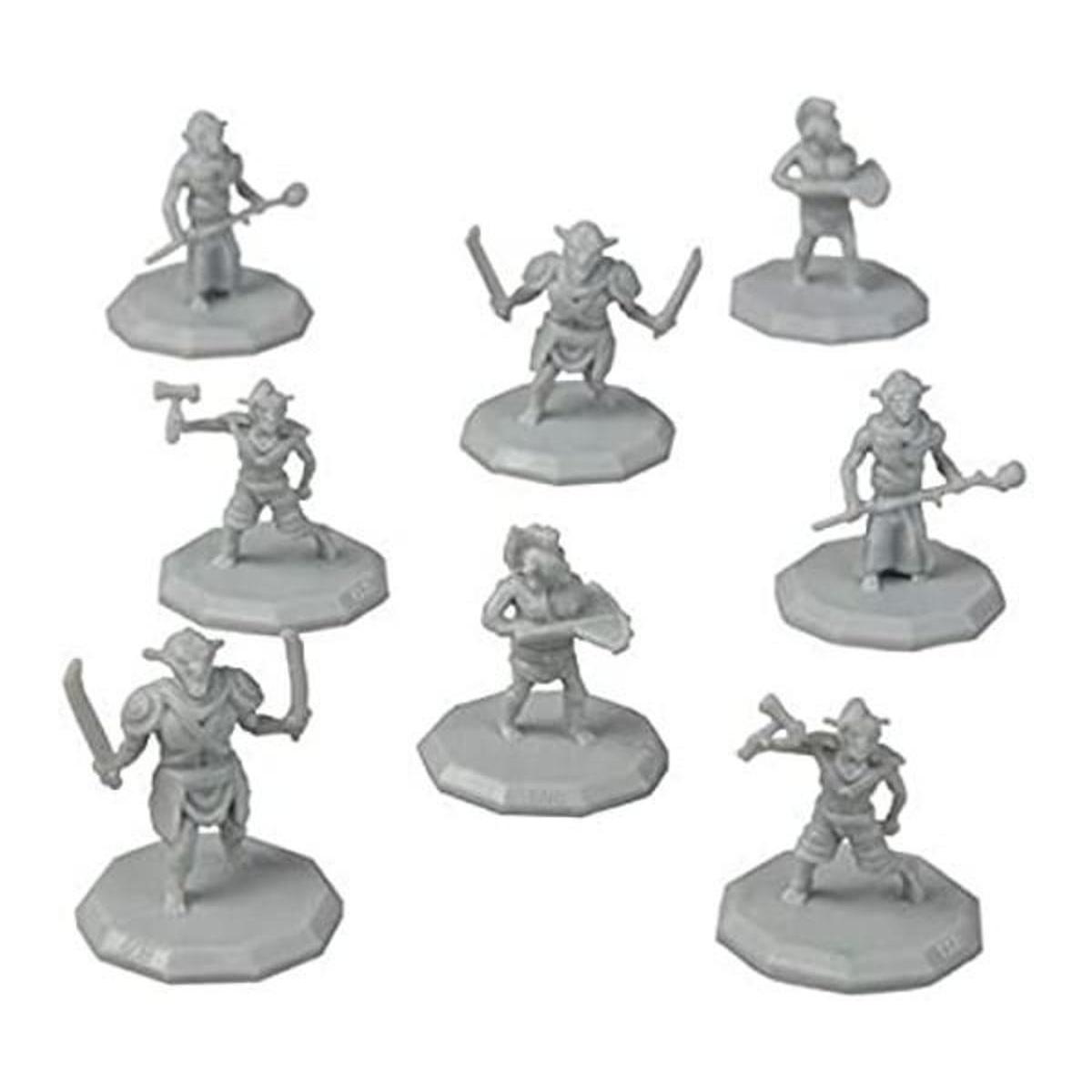 8 mini figuras de fantasía pintables todos los diseños